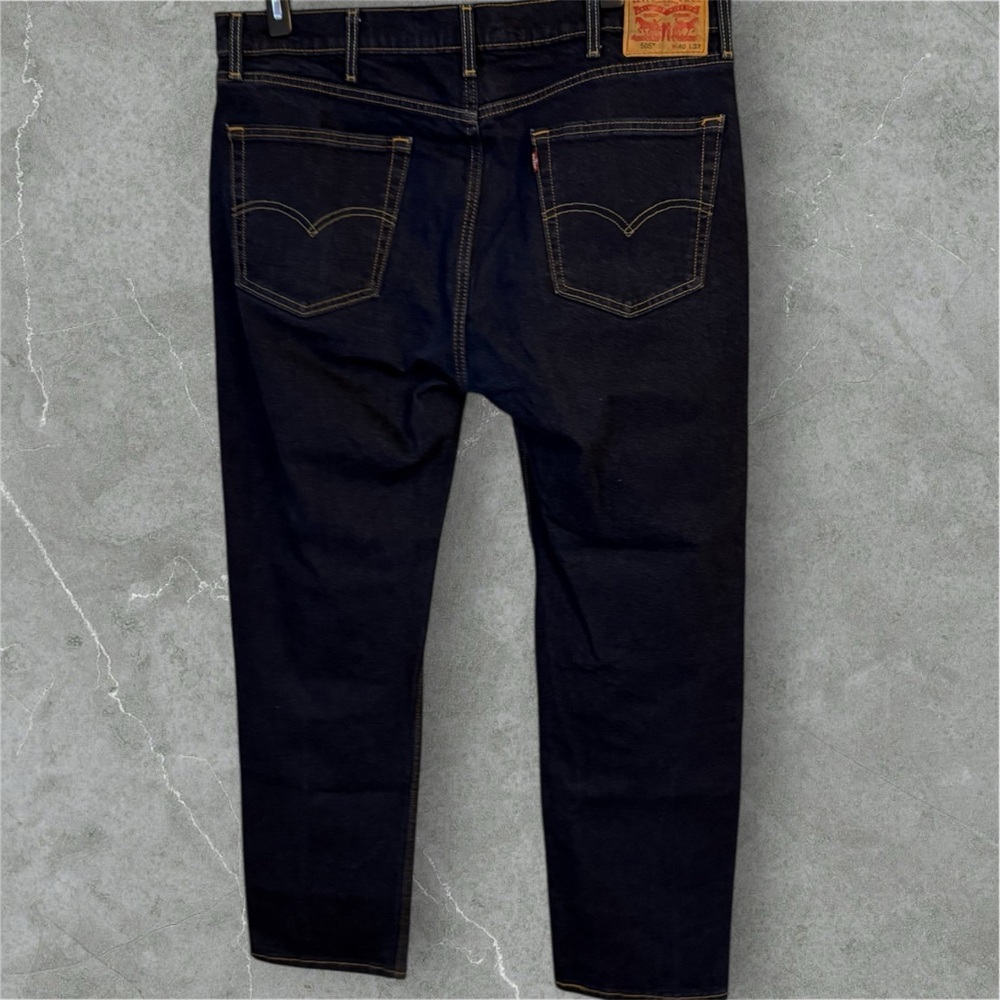 Levi's 505 Deep Blue Straight Jeans 40/32​ - Picture 2 of 4